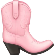 pastel pink cowgirl boots sticker