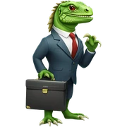 capitalist-iguana sticker