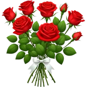Ramo de rosas rojas  sticker