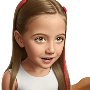 realistic portrait of girl sticker