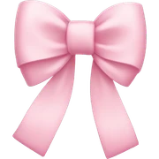 light pink bow sticker