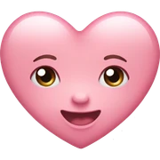 Baby pink heart sticker
