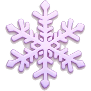 pastel pink snowflake  sticker