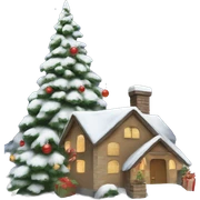 Christmas card  sticker
