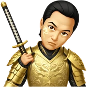 Golden Samurai sticker