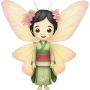 Japanese fairy sticker