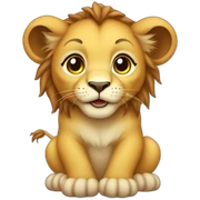 lion baby sticker