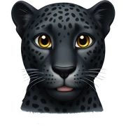 Black leopard sticker