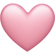 light pink heart sticker