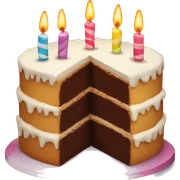 birthday cake sticker