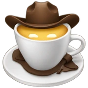 Cowboy coffee sticker
