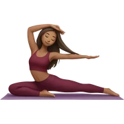 yoga girl burgundy clothes brunette long hair sticker