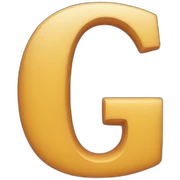letter G sticker
