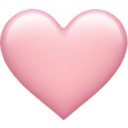 Light pink heart sticker