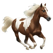 a paint mustang galloping  sticker