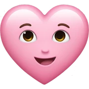 Pink heart  sticker