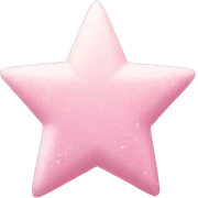 pale pink star sparkle sticker