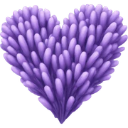lavender heart sticker