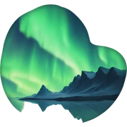 northern lights sticker