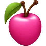 Pink cherry sticker