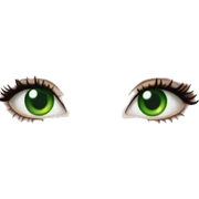 Bella hadid with green eyes sticker