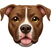 Brown pitbulo sticker