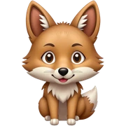 Kawaii Coyote sticker