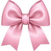 Light pink bow sticker