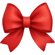 Red bow sticker