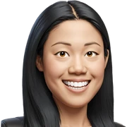 smiling girl with long black hair sticker