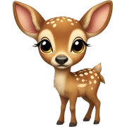 Baby deer sticker
