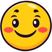 Smiling emoji sticker