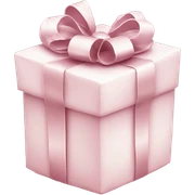 Light pink Christmas gifts under a white Christmas tree  sticker