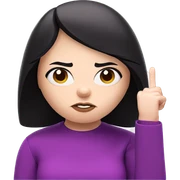 girl showing middle finger sticker