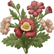 victorian flowers sticker