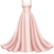 Elegant blush pink gown sticker