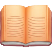 pastel orange book  sticker