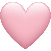 light pink heart sticker