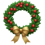 christmas wreath sticker
