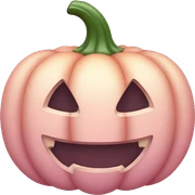 Pastel pink pumpkin sticker