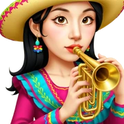 Mariachi Trumpet Player sticker