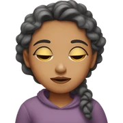 Sleepy girl sticker