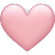 light pink heart sticker