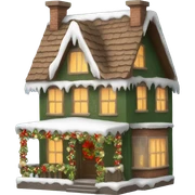 Christmas house sticker