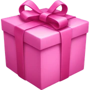 pink present sticker