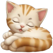 Cute kitten sleeping sticker