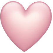 light pink heart sticker