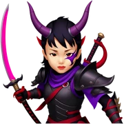 Demon-Horned Warrior sticker