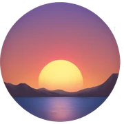 Sunset  sticker
