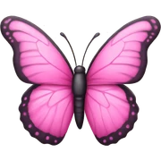 Pink butterfly  sticker
